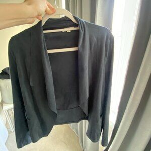 Faux Suede Relaxed Blazer
